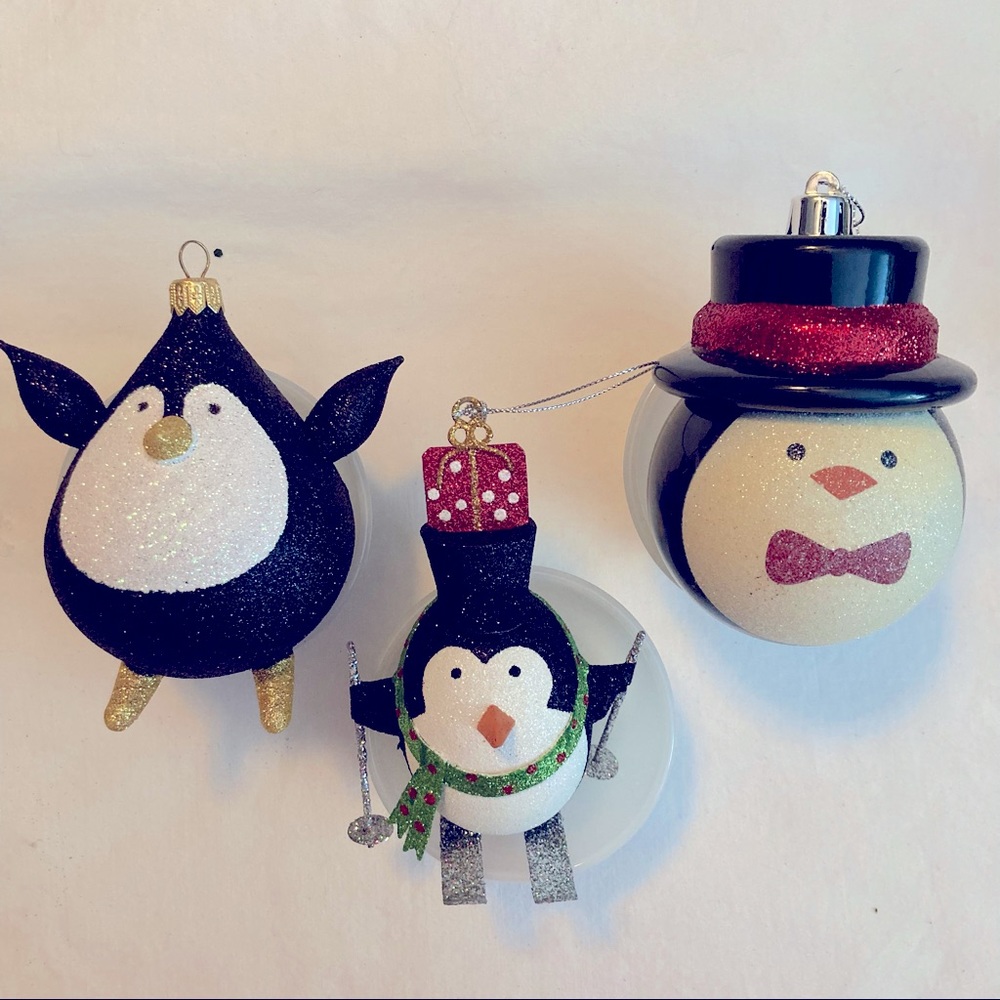 Penguin Christmas ornaments